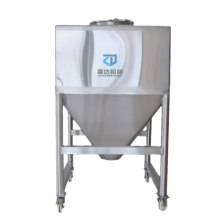 Square storage tank customizable wheeled mobile vessel high quality factory price for particles milk wine water